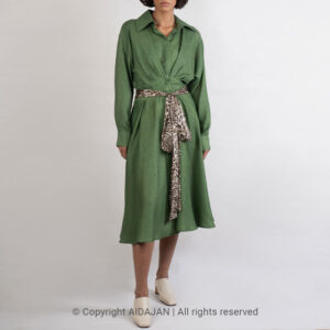 پیراهن سبزه آیداجان مدل ۱۴۰۳